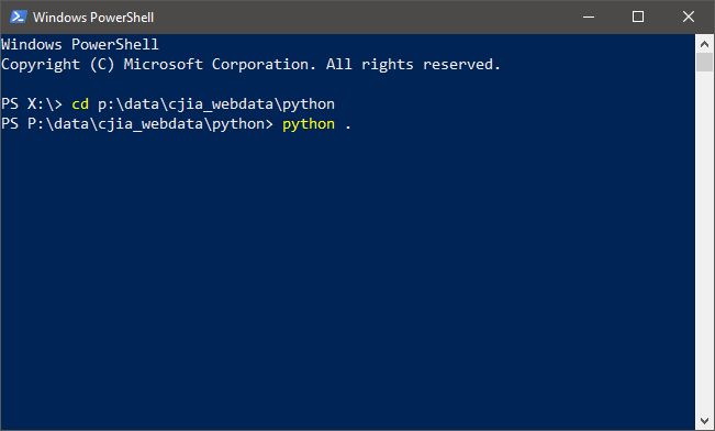 Microsoft Powershell screenshot
